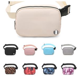 Lu Belt Bag Outdoor Bags Women Men Waist Bag ll Everywhere Gym Elastic Adjustable Strap Zipper Fanny Pack Black Color