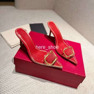 2024 Fashion Designer Dress High Heel Shoes Exquisite and Bekväm kvinnors lädermaterialstorlekar 35-40 skofestfabrikskor