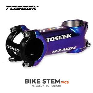 TOSEEK WCS Mountain Bike Styrbar STEM 318mm Cykelcykel Aluminiumlegering Dazzle Color HighstLength Accessories 240118