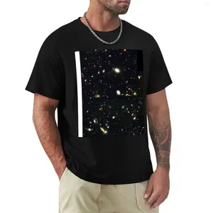 Polos masculinos The Hubble Deep Field Camiseta Verão Top Curto Roupas Estéticas Vintage Camiseta Camisetas