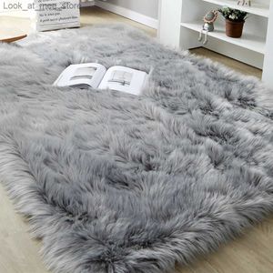 Carpet Thick Carpets for Living Room Modern Plush Rug Kids Bedroom Fluffy Floor Carpet Window Bedside Salon Sofa Table Decor Play Mat Q240123