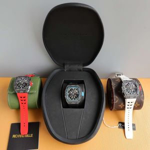 Superclone AAA Designer Automatyczni Watchmen Richar RM35-03 Watch Luksusowe włókno węglowe NTPT Case puste wysokiej jakości wodoodporne zegarek z pudełkiem U8XX