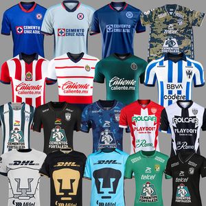 23 24 25 Meksykański klub piłkarski Chivas CD Guadalajara Pachuca Cruz Azul Soccer Jerseys Leon Monterrey Necaxa 2023 2024 Pachuca Unam Football Shirt Liga MX Kit mundurs Kit