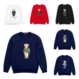 Erkek Hoodies Sweatshirts RL Tasarımcı Erkekler Knitler Kazak Polos Bear S Pullover Crewneck Örme Uzun Kollu Gündelik Ucuz Loe