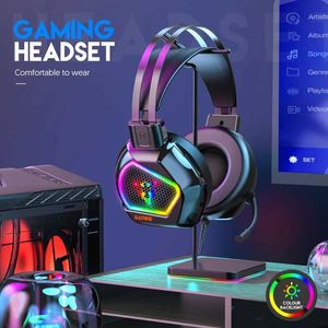 Fones de ouvido com fio Headset Gamer 7.1 Surround / Stereo Gaming Headphones para PC / Xbox / PS4 / PS5 com microfone de chamada Fones de ouvido com fio com cancelamento de ruído J240123