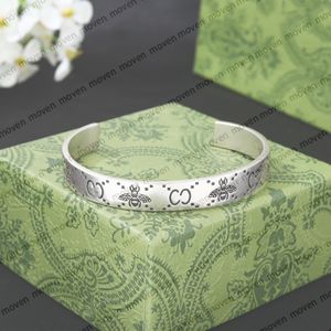 Top Quality Luxury Triangle Designer Bangles Wide Open Size Bangle Personality Silver Cuba Bracelets With Box