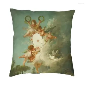 Чехол на подушку «Мифологические ангелы», 40 см, полиэстер, эстетический чехол «Ренессанс Chroni», диван, украшение для гостиной