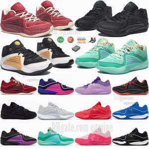 Mit Box KD 16 Aunt Pearl kd16 Basketballschuhe Wanda NY vs NY Pathway Royalties Ember Glow Black White Boardroom Game Royal Herren Outdoor Sports Trainer Größe 40-46 2024