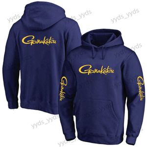 Herren Hoodies Sweatshirts Gamakatsu Fishing 2023 Druck Frühling und Herbst Männer Hemd Baumwolle Hoodies Neue Einfarbige Pullover Pullover Hochwertiger Mantel T240124