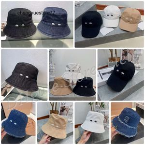 Fashion Bucket Hat Embroidery Fisherman's Hat Women's and Men's Baseball Cap Summer Sun Hat With MM Letters 9 Styles