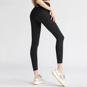 Lu Align Leggings Flare Pants Shorts Women Slim Fit Pockets Workout Clothes Running Gym Wear Exercise Fiess Lady Outdoor Sports Trousers Yoga Outfits