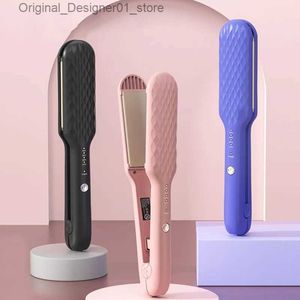 Hair Straighteners Hair Straightener 2 in 1 Mini Hair Curler Portable Hair Iron Professional Hair Straightener Curling Iron Styling Tools 220V Q240124