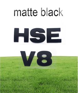 Буквы-эмблема V8, значок HSE для Discovery 3 4 Freelander 2, Стайлинг автомобиля, наклейка на багажник, глянцевый черный, серебристый, серый9714974