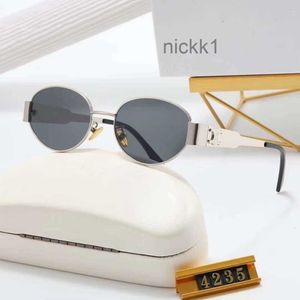 Designer Celina Sunglasses New Internet Celebrity with Street Photo Trend Triumphal Arch Oval Glasses Small Frame 4MYJ