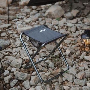Mobili da campeggio Sgabelli pieghevoli per esterni Sedie da campeggio Barbecue Pesca Treno Maza Lega di alluminio portatile
