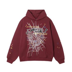 män hoodies grafisk speder ung thug 555 spindel hoodie män kvinnor skum tryck webb grafiska rosa tröjor tröjor män överdimensionerad designer mens man jacka kvinna 31