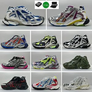 Designer Paris 7.0 Läuferschuhe Herren Graffiti Plateau Sportschuhe Mesh Belüftung Sneakers Schnürschuhe Old Daddy Jogging Wandern Große Größe 35-46