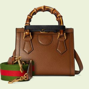 Luxus-Designer-Diana-Tasche, Bambus-Einkaufstasche, Top-Griff-Tasche, Damen-Einkaufstasche, neue modische Damen-Umhängetasche, Schulter-Geldbörsen mit Box