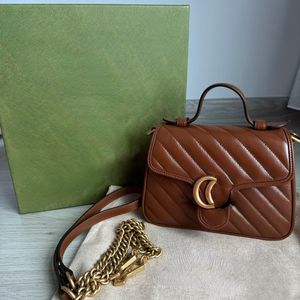 Kobiety designerskie torby Caramel Messenger Bag Vintage Twill All-Match ramię Crossbody Tote wiosna i lato