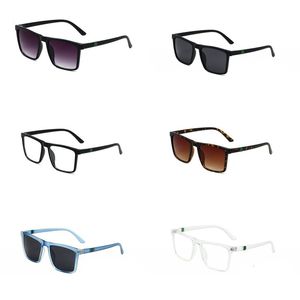 Shades occhiali da sole per donna occhiali firmati mens occhiali moda semplice tonalità outdoor montatura quadrata occhiali da sole classici firmati marrone nero hg096