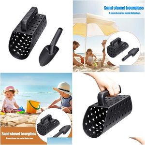 Professional Hand Tool Sets Metal Detector Sand Scoop Shovel Set Stainless Steel Beach Digging Filter Accessories Underground Treasure Otyoh