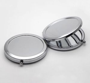 Speglar 70mm fickspegel högkvalitativ ingen rep eller märke smink spegel runda sier kompakt spegelfodral #184131 100x/parti