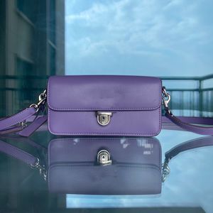 Top quality chain design solid color detachable shoulder strap push button flip opening and closing cow leather manual bill of lading shoulder crossbody bags