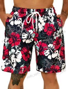 Pantaloncini da uomo Pantaloncini da spiaggia floreali Moda Pantaloncini da surf stampati in 3D Pantaloncini da bagno per bambini Tronchi da uomo Slip masculina Tronchi da palestra Fiore T240124