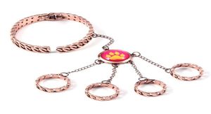 Charm-Armbänder Anime Reddy Mädchen Ring Armband Set Juleka Couffaine Katzenklaue kann geöffnet und geschlossen werden Geschenk für Kinder Cosplay234V9725306