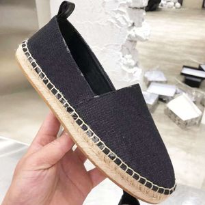 Med Box Flat Espadrilles Shoes Designer Sneakers Women Beach Shoes Canvas Espadrille Sandal Denim Casual Style 513