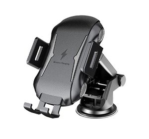 10W Qi Car Mount Automatisk sensor Telefonladdare induktion USB trådlös laddning för iPhone XS XR XS Max X 88Plus7434497