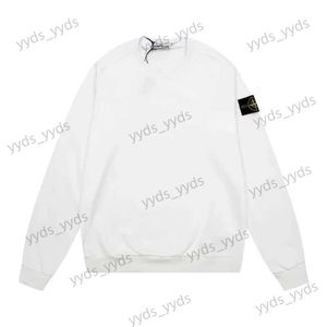 Herren Hoodies Sweatshirts STONE 20SS Stone Compass Badge Basic Style Pullover mit Samt Herren- und Damen-Rundhalspullover T240124