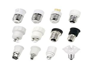 LED lamba ampul temel dönüşüm tutucu dönüştürücü soket adaptörü Gu10 G9 B22 E27 E14 E12 Ev için Fireproof Malzeme LightLighitng8006328