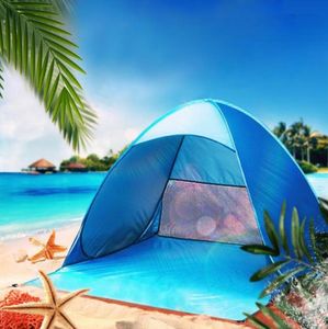 W pełni automatyczna konfiguracja Camping Shade Beach Namiot Namiot Otwórz Otwarcie Ochrona Ochrony UV Wodoodporne wentylację namioty i schroniska 5072057