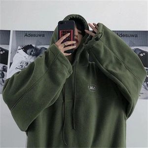 Kadın Hoodies Hooded Sweatshirts Çift Katı Büyük Boyu Hoodie 2024 Sonbahar Kış Kore Moda Kişiliği Yüksek Sokak Stili Trendi