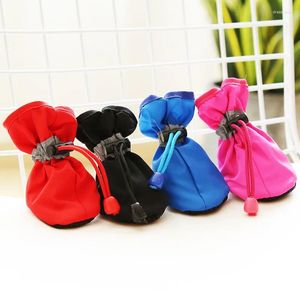 Dog Apparel Pet Shoes Waterproof Casual Non-slip Rubber Soles Cotton Warm Small Medium And Large Boots Winter