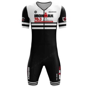 Tute da uomo RT Abbigliamento sportivo Triathlon Race Performance Suit Uomo Short Seve Skinsuit Nuoto/Ciclismo/Corsa Speedsuit Quick Dry JumpsuitH24123