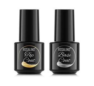 Conjunto de esmalte em gel para unhas, 2 peças, base, top coat, meia, lâmpada uvled, mantém suas unhas brilhantes e brilhantes por um longo tempo 6325130