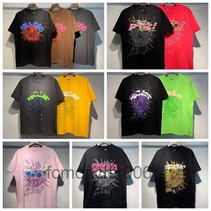 メンズTシャツメンズデザイナーTシャツ男女性ヒップホップヤングスーグスパイダープリント短袖夏のシャツメンズルースティーKVXA KVXA KVXA