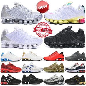 Shox TL for Women Mens Ride 2 Running Shoes OG R4 Triple White Black Metallic Silver Sunrise Mens Trainers Sports Sneakers Outdoor