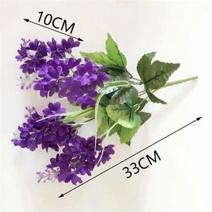 Decorative Flowers Artificial Hyacinth Plastic Fake Plants Wedding Garden Decor Home Party Office Room Table Decoration