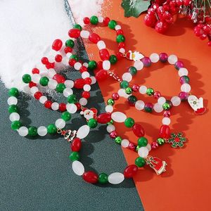 Strand estilo natal pulseira jóias cristal oposto sexo frisado feminino