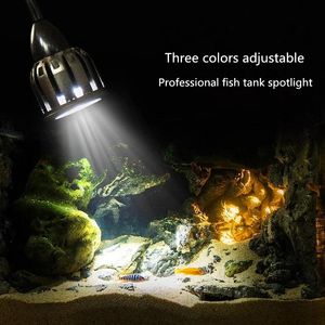 Oświetlenie Aquarium LED Światło Rośliny reflektorów z akwarium w Ameryce Południowej Rośliny Dekoracyjne Rośliny Roślne ściemnialne lampa żółw gady