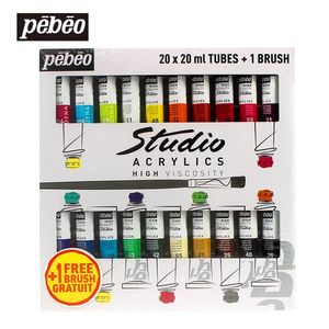 Leveranser Pebeo Oil Paint Set Professional Oil Colors Paint For Artist Drawing Acrylic Painting Color Art Supplies 10/20 Färger 20 ml/Tube