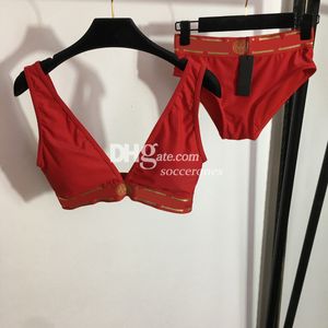 Luksusowe stroje kąpielowe BIKINIS Seksowne kobiety projektantki strojów kąpielowych wyściełane stanik stanika stężenia kąpiel