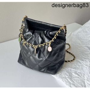 Soft Real Sheep Leather Mini Shoulder Bags Fashion Sheepskin Metal Letter Gemstone 2023 New Popular Chain Crossbody Bag Small Blessing Famous Brand 2375