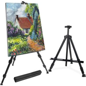 Supplies Adjustable Metal Sketch Easel Stand Foldable Travel Easel Aluminum Alloy Art Easel Sketch Drawing for Artist with Carry Bag