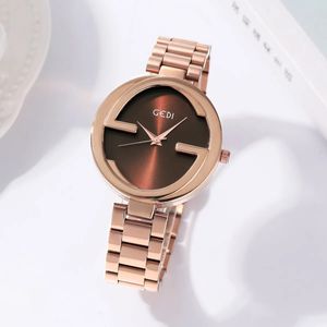 TT Womens simple light luxury high-grade stainless steel waterproof quartz watch watch gifts