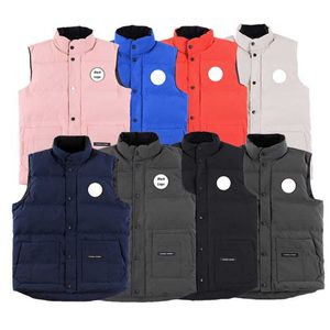 Erkek Yelek 23SS Tasarımcı Giyim En Kalite Erkek Gilet Beyaz Ördek Ceket Kış Kış Vücut Isıtıcı Kadın Yelek Çiftleri Gilets Lady Yelek Yüksek Kalite Out Giyim Yelekleri 8 C