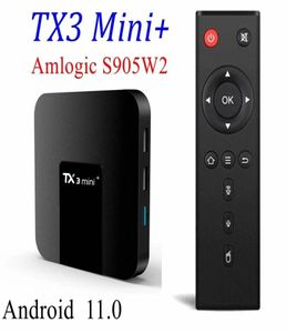 Android 11 TV Box TX3 Mini Plus 4GB RAM 32GB Amlogic S905W2 24G5G Dual Wifi 4K 60fps LAN 100M Set Top Box 2GB 16GB4117507